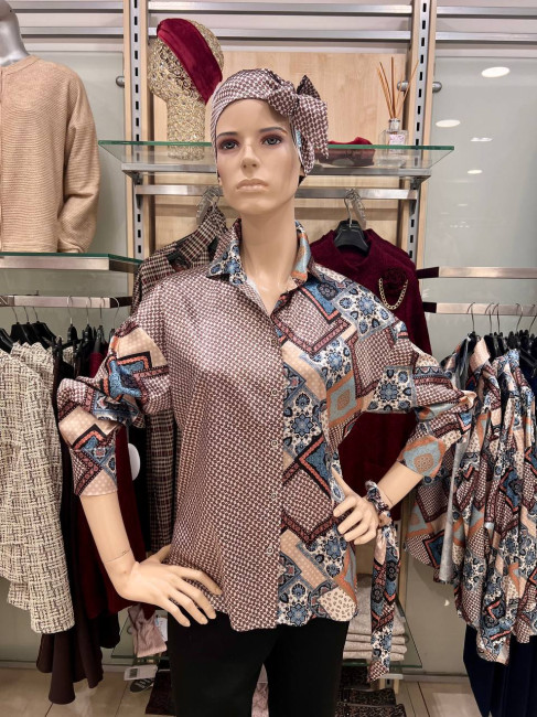 Блуза ромбы - фото4