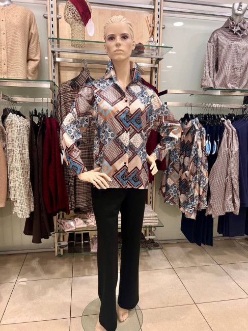 Блуза ромбы - фото2