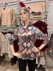 Блуза ромбы- фото3