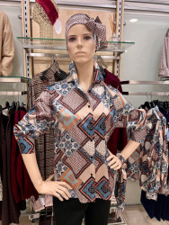 Блуза ромбы- фото
